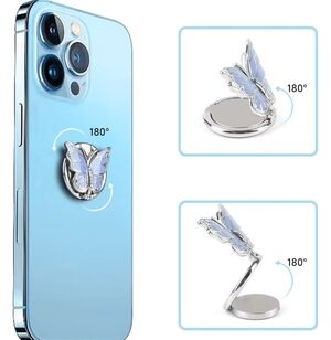 Butterfly Phone Ring Grip 360 Degree Rotating Plating Finger Holder Kickstand